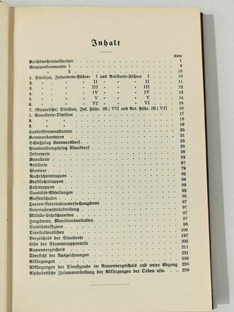 Rangliste des Deutsches Reichsheeres 1930, komplett, gut