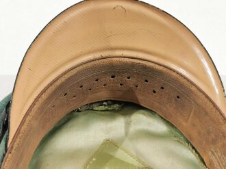 Polizei III.Reich, Schirmmütze für Angehörige der Schutzpolizei. Ungereinigter Speicherfund