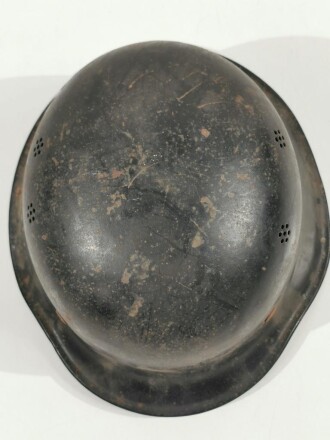 Feuerwehr III.Reich, Stahlhelm in gutem Zustand, Originallack, ungereinigtes Stück