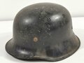 Feuerwehr III.Reich, Stahlhelm in gutem Zustand, Originallack, ungereinigtes Stück