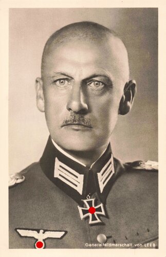 Hoffmann Fotopostkarte Ritterkreuzträger Generalfeldmarschall von Leeb 