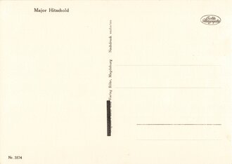 Fotopostkarte Ritterkreuzträger mit Eichenlaub Major Hitschold, Verlag Röhr Magdeburg