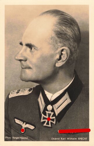 Hoffmann Fotopostkarte Ritterkreuzträger Oberst Karl...