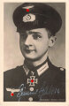 Hoffmann Fotopostkarte Ritterkreuzträger Grenadier Günther Halm, mit faksimile Unterschrift ( Stempel )