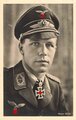 Hoffmann Fotopostkarte Ritterkreuzträger mit Eichenlaub Major Wick 