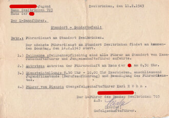 Deutsches Jungvolk / Hitler Jugend Bann Zweibrücken, Ausweise und Papiere eines Angehörigen