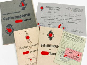 Hitler Jugend Bann Hamburg Altona, Ausweise eines...