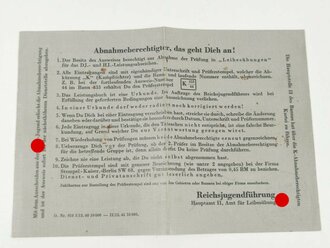 Hitler Jugend Bann Hamburg Altona, Ausweise eines Führers und Kampfrichters