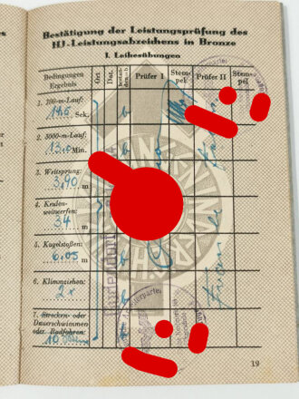 Deutsches Jungvolk / Hitler Jugend Bann Kiel, Ausweise und Papiere eines Angehörigen