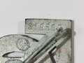 HJ Leistungsabzeichen in silber, Zink versilbert, M1/34, Verleihungsnummer 318569