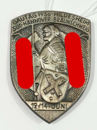 Blechabzeichen "Gautag 1936 Hildesheim - Süd Hannover - Braunschweig 12/14 Juni"