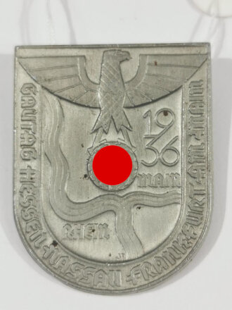 Blechabzeichen "Gautag Hessen Nassau Frankfurt am Main 1936"