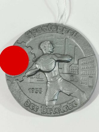 Blechabzeichen "Sportappel der Betriebe 1938"