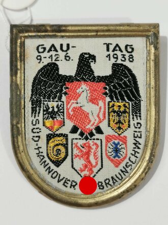 Blechabzeichen "Gautag 9.-12.6. 1938 - Süd-Hannover Braunschweig"