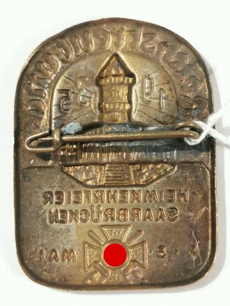 Blechabzeichen "Reichstreubund Heimkehrfeier...