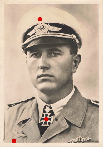 Fotopostkarte Ritterkreuzträger mit Eichenlaub Major Collewe, Verlag Heinrich Hoffmann, Strassburg  