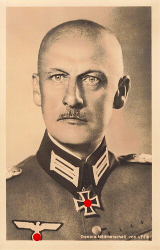 Hoffmann Fotopostkarte Ritterkreuzträger Generalfeldmarschall von Leeb 