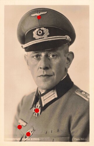 Hoffmann Fotopostkarte Ritterkreuzträger Hauptmann...