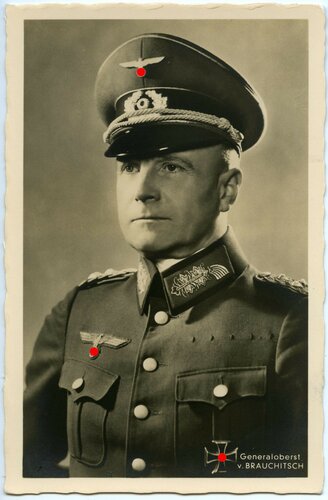 Hoffmann Fotopostkarte Ritterkreuzträger Generaloberst v. Brauchitsch 