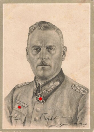 Ansichtskarte Der Führer und seine Generale des Heeres " Generalfeldmarschall Keitel", datiert 1941