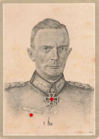 Ansichtskarte Der Führer und seine Generale des Heeres " Generalfeldmarschall von Bock", datiert 1941