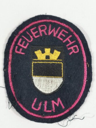 Ärmelabzeichen Feuerwehr Ulm, getragenes Stück