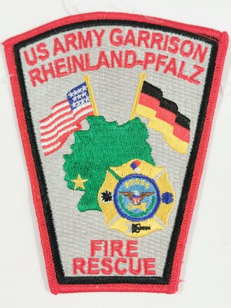 U.S. Army Garrison Rheinland Pfalz Fire Rescue patch, unused