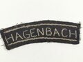 Ärmelabzeichen Feuerwehr Hagenbach, getragenes Stück