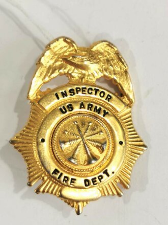 U.S. Army "Inspector Fire Department" metal, 40mm