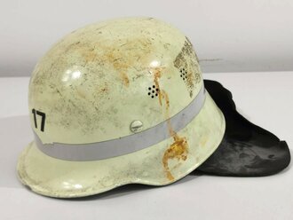 Deutschland nach 1945, Leichtmetallhelm Feuerwehr, ungereinigtes Stück