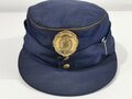 U.S. Army "Mannheim fire Dept" cap, size 57. german made M43 style cap, dark blue with gold buttons. storage wear