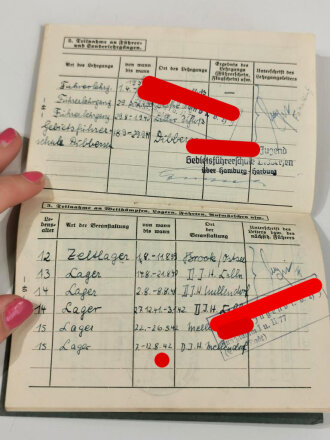 Umfangreicher Nachlass eines Hitlerjungen, zuletzt als Jungstammführer im Bann 77 Celle im Dienst.  In diesem Umfang sehr seltene Gruppe