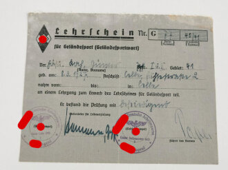 Umfangreicher Nachlass eines Hitlerjungen, zuletzt als Jungstammführer im Bann 77 Celle im Dienst.  In diesem Umfang sehr seltene Gruppe