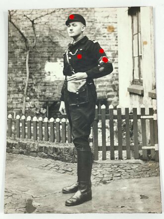 DIN A5 Foto eines Angehörigen der Hitler Jugend