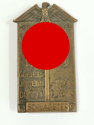Blechabzeichen HJ Gebiets Jugend Tag Düsseldorf 1933