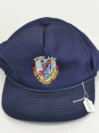 U.S. baseball  cap " Fort Lee Fire & Emergency Services" unused, minor storage wear, fits all sizes