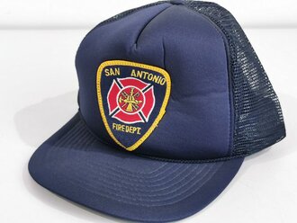 U.S. baseball  cap " San Antonio Fire Dept",  minor storage wear, fits all sizes