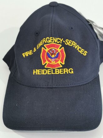 U.S. baseball  cap " Fire & Emergency Services Heidelberg ",  minor storage wear