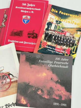 Konvolut Literatur zum Thema Feuerwehr