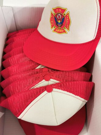 U.S. baseball  cap "US Army Fire service",  storage wear, fits all sizes, you will receive 1 ( one ) piece