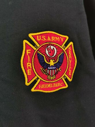 U.S. sweat shirt "US Army fire service Heidelberg" size XXL, unissued