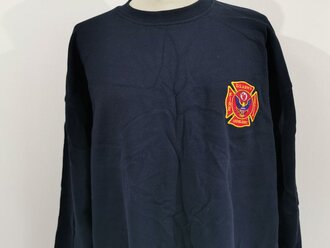 U.S. sweat shirt "US Army fire service Heidelberg" size XXL, unissued