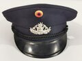 Deutschland nach 1945, Feuerwehr Schirmmütze dunkelblau, Kopfgrösse 61