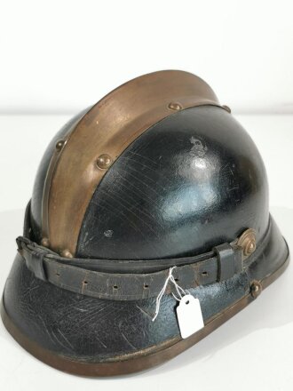 Feuerwehr Lederhelm, wohl frühe 30iger Jahre, Größe 54