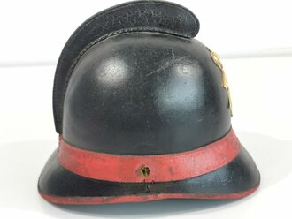 Feuerwehr Lederhelm Bergbau, zum Teil alt restauriert