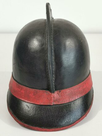 Feuerwehr Lederhelm Bergbau, zum Teil alt restauriert