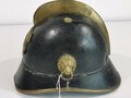 Feuerwehr Metallhelm wohl Bayern, zum überlackiertes Stück