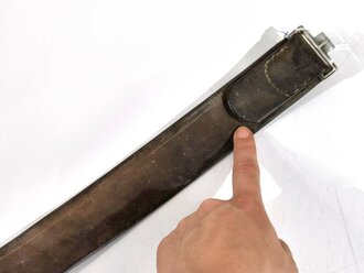 Koppelriemen für Mannschaften der Wehrmacht, frühes Stück mit Aluminiumgegenhalt, Gesamtlänge 96cm