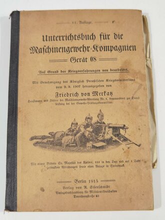 "Unterrichtsbuch für die Maschinengewehr...