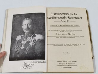 "Unterrichtsbuch für die Maschinengewehr...